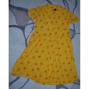 Cakeworthy Disney Winnie the Pooh Button-Up Short Sleeve Shirt Dress – Size XL